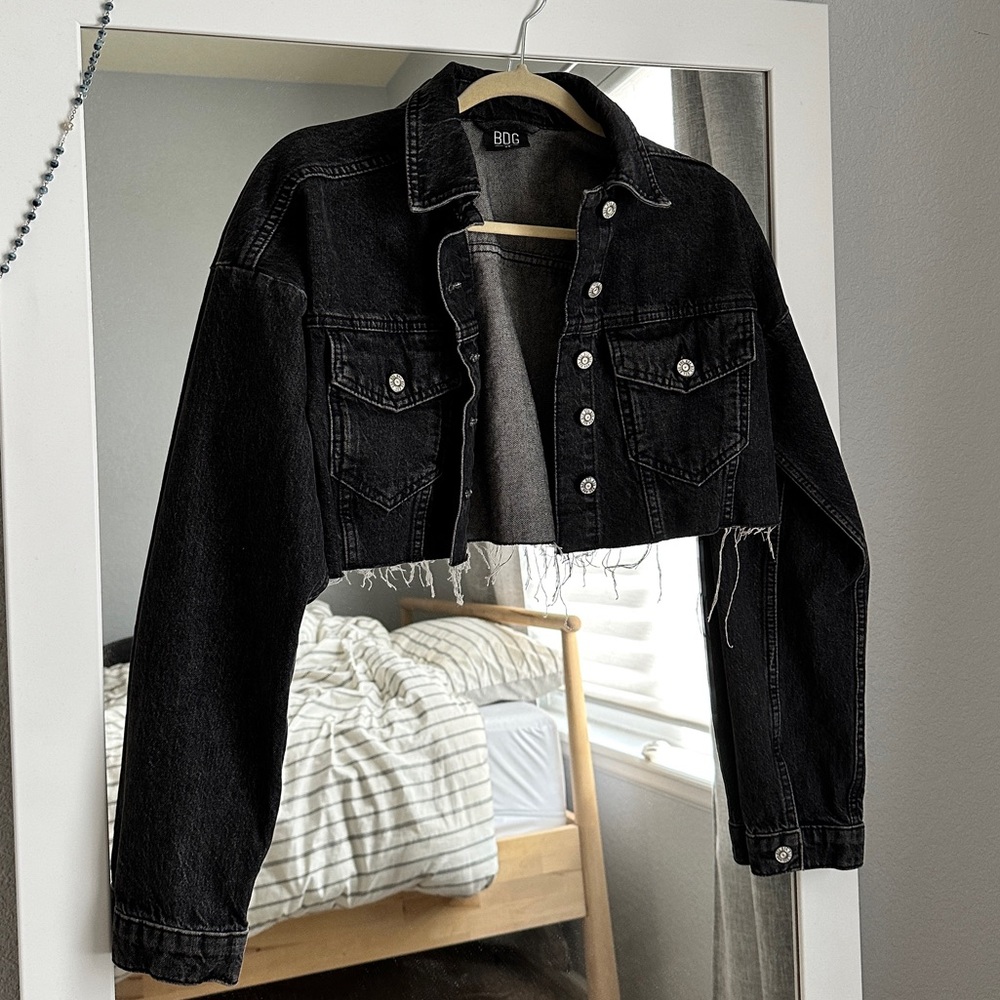 Black jean jacket